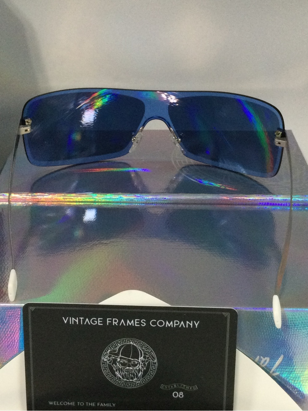 Courrèges Paris Rimless Blue Sunglasses